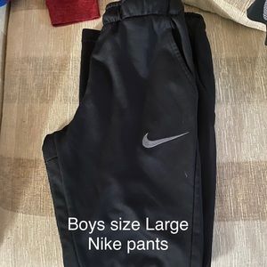 Nike black pants boys size large